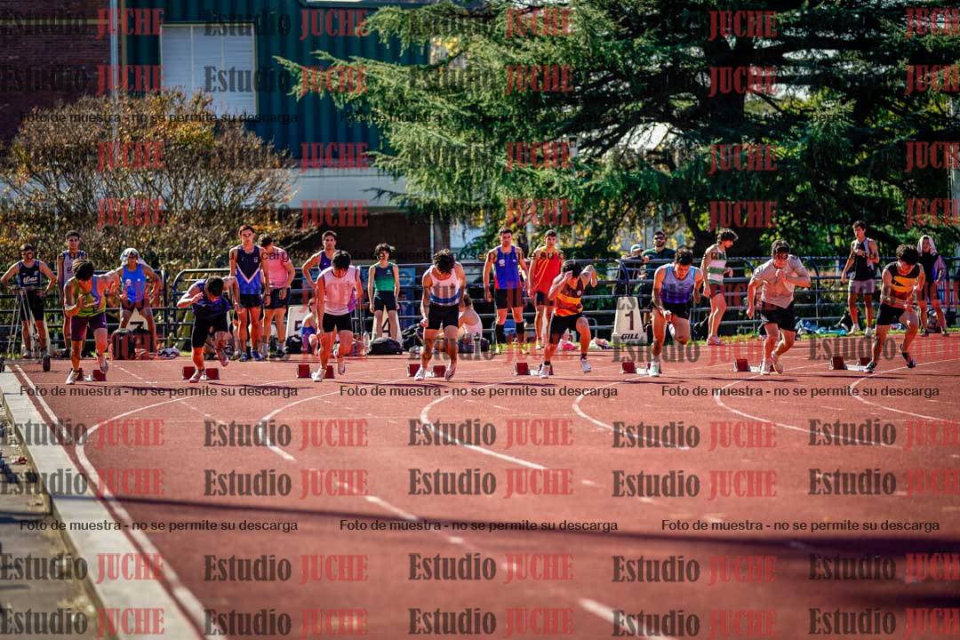 Fotos de los 100 m llanos de varones
