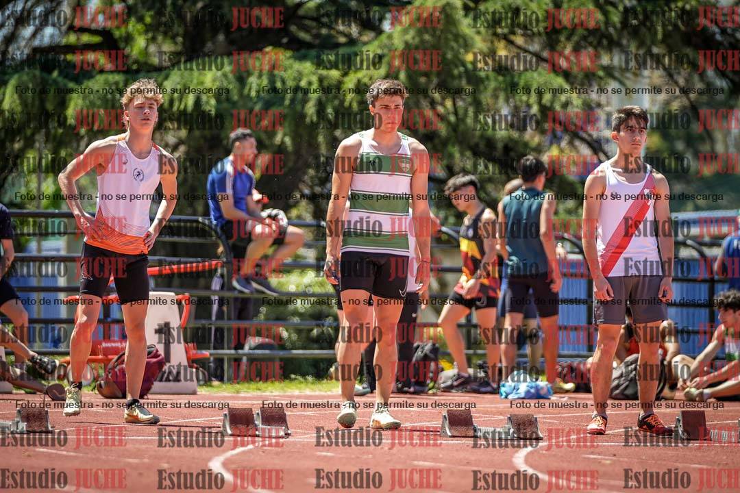 Fotos de los 100 m llanos de varones