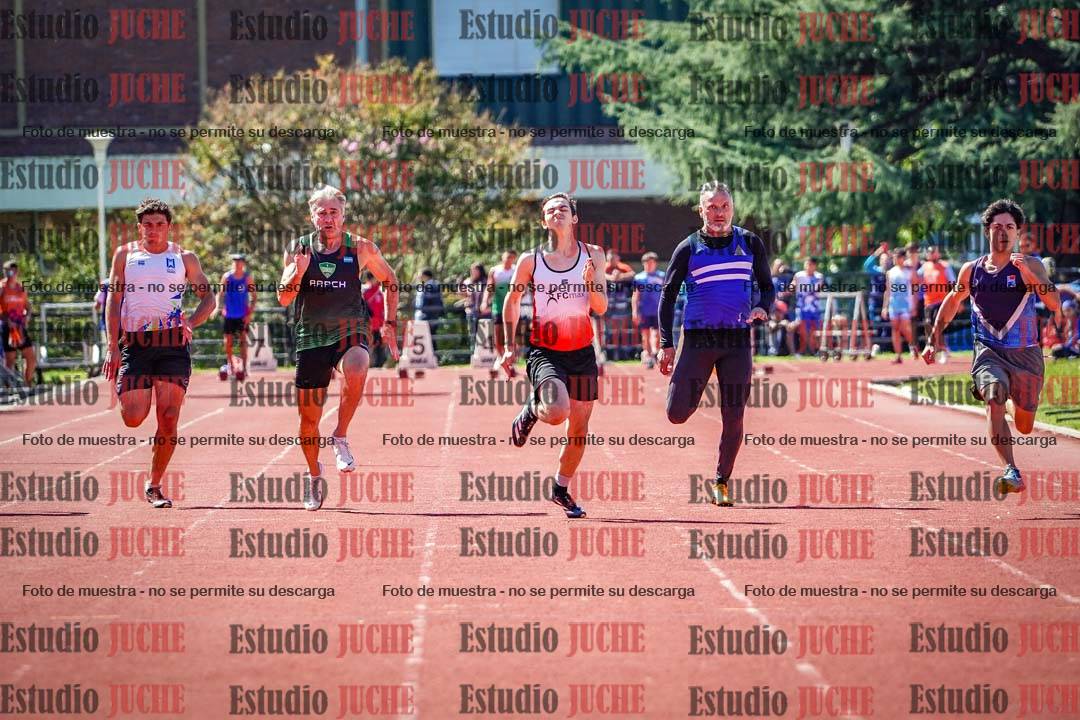 Fotos de los 100 m de varones