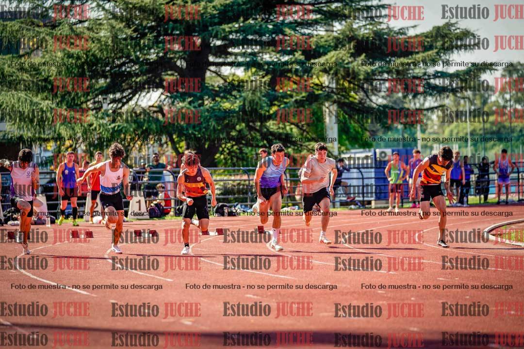 Fotos de los 100 m llanos de varones