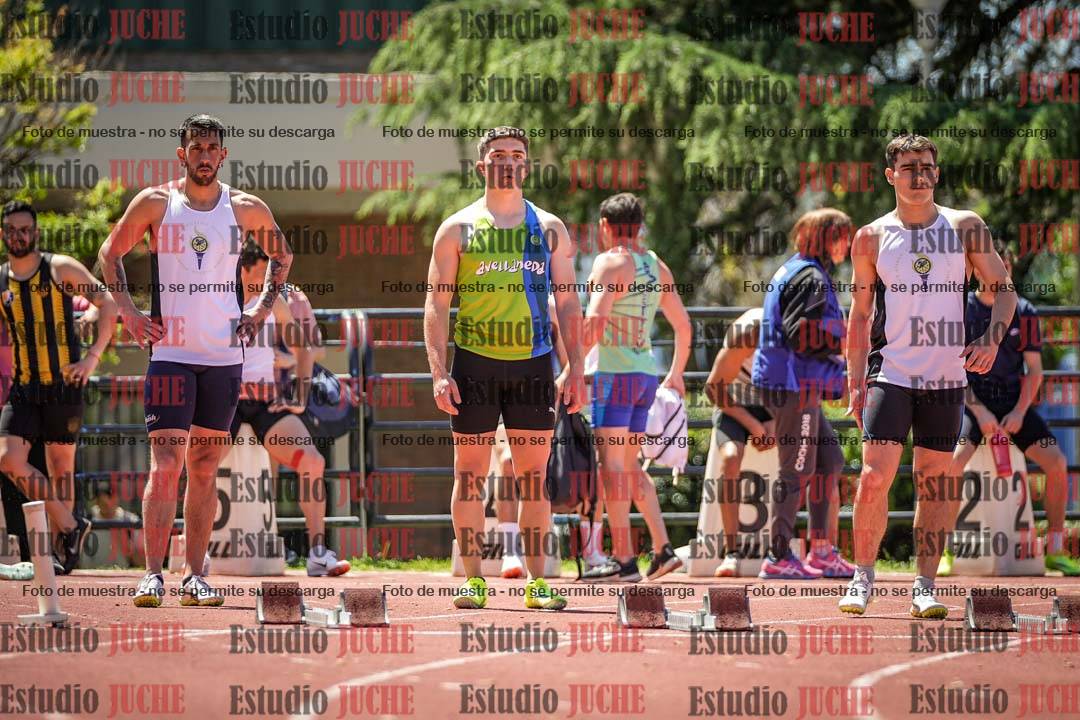Fotos de los 100 m llanos de varones