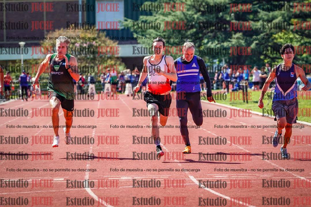 Fotos de los 100 m de varones