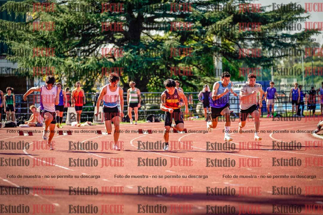 Fotos de los 100 m llanos de varones