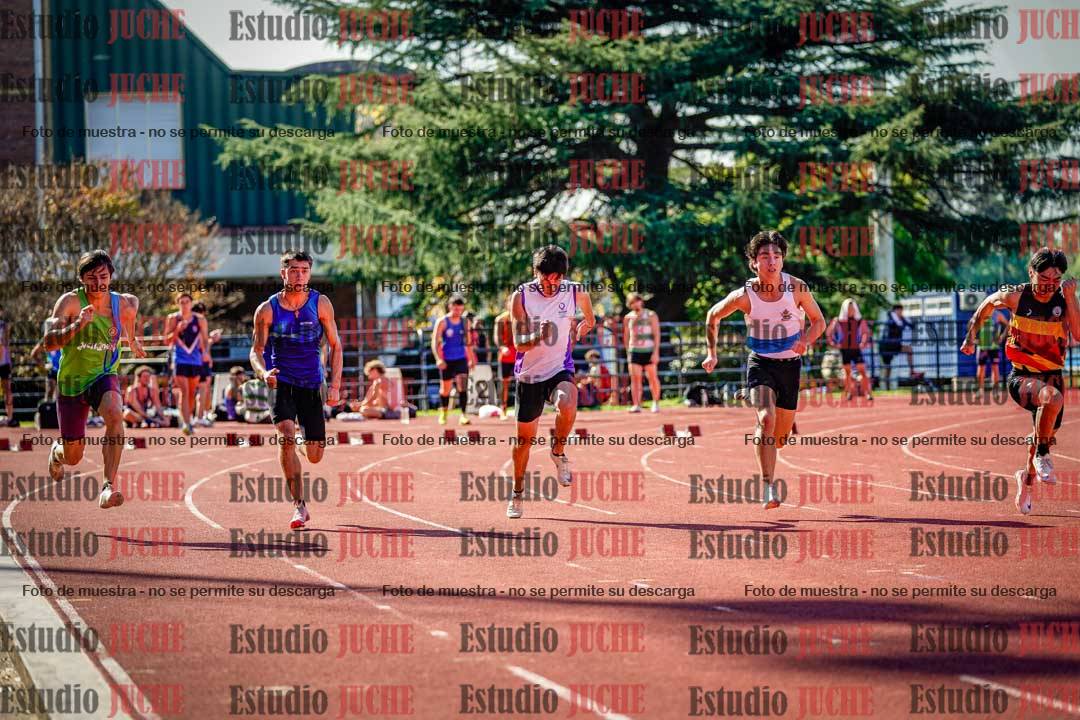 Fotos de los 100 m llanos de varones