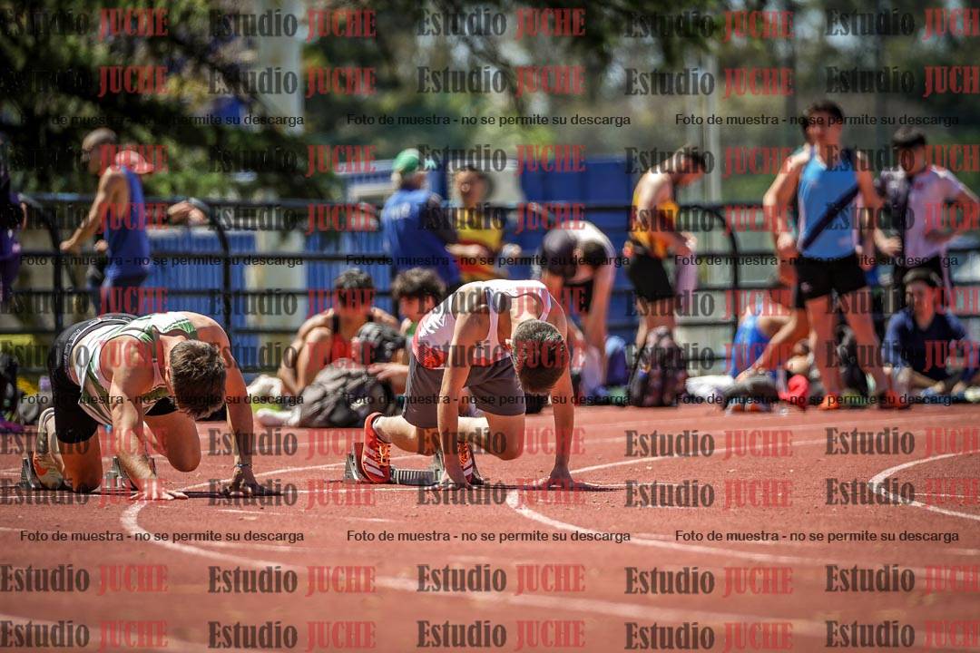 Fotos de los 100 m llanos de varones