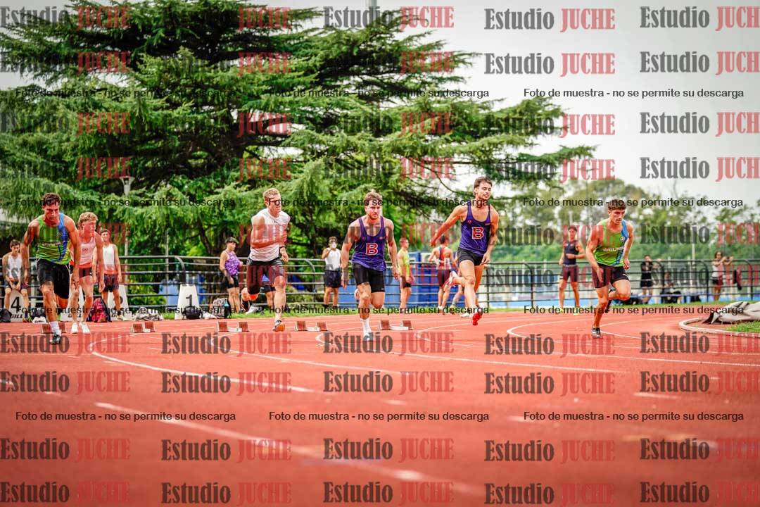 Fotos de los 100 m llanos de varones - FINAL