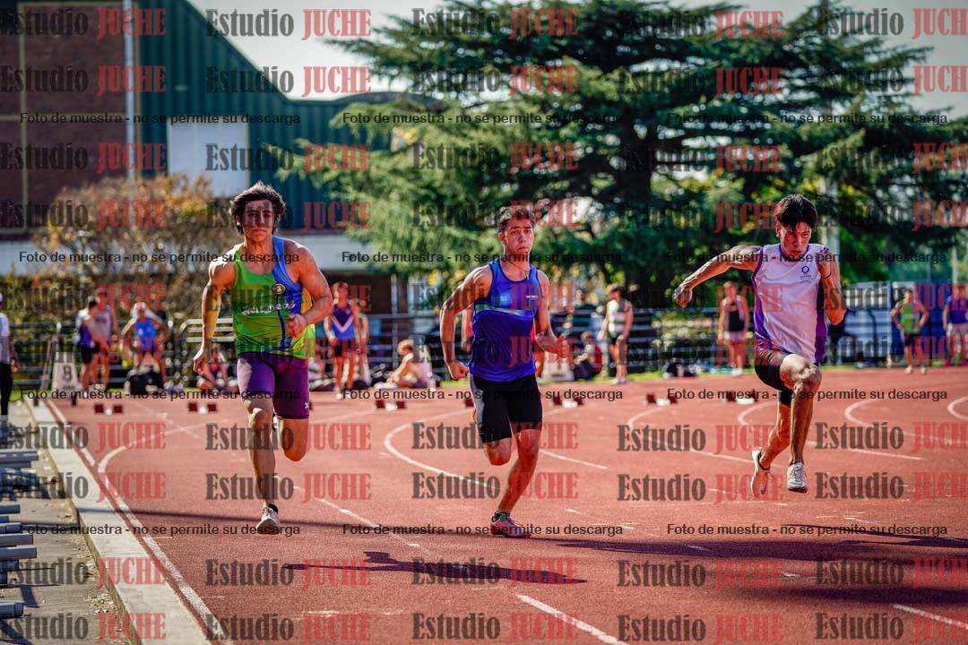 Fotos de los 100 m llanos de varones