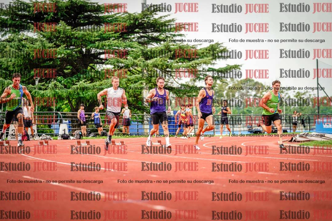 Fotos de los 100 m llanos de varones - FINAL