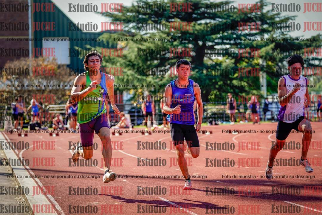 Fotos de los 100 m llanos de varones