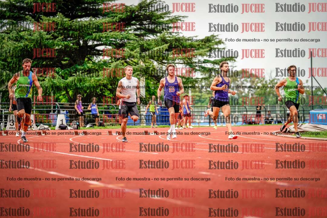Fotos de los 100 m llanos de varones - FINAL