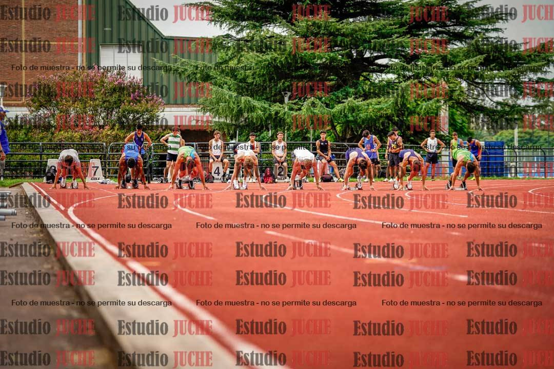 Fotos de los 100 m llanos de varones - FINAL