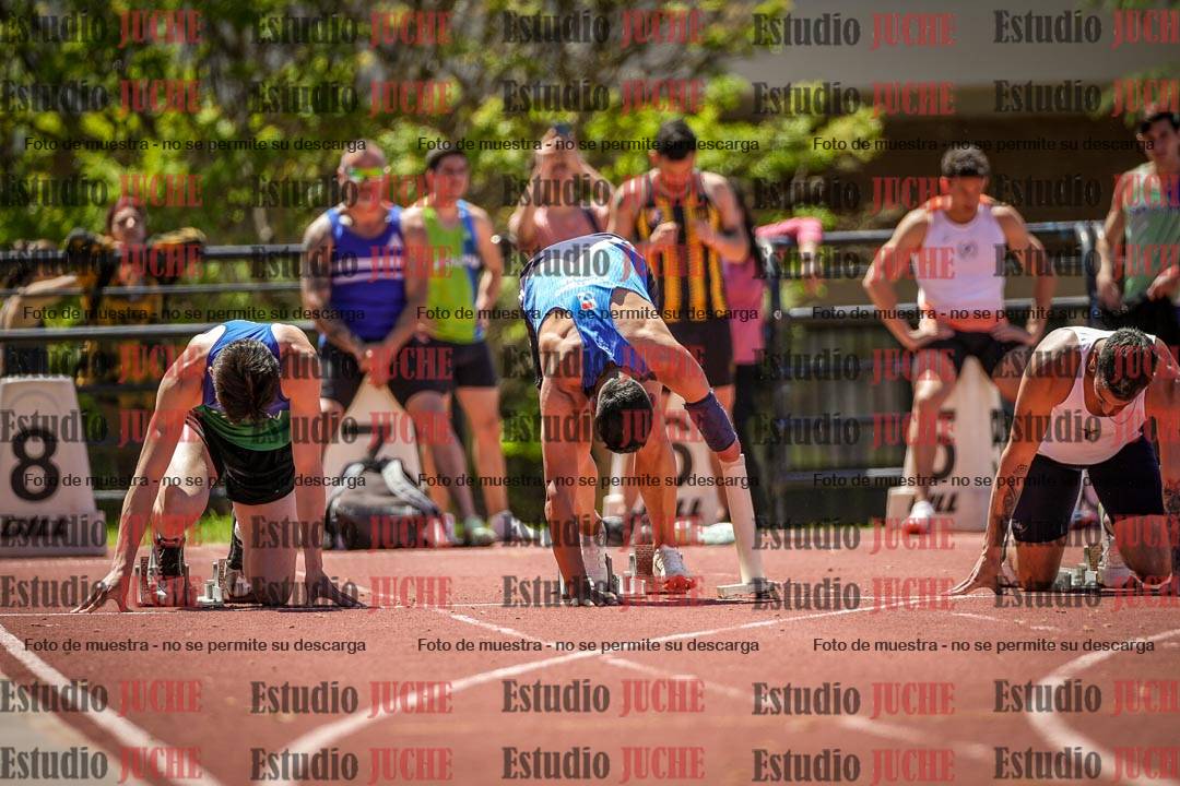 Fotos de los 100 m llanos de varones