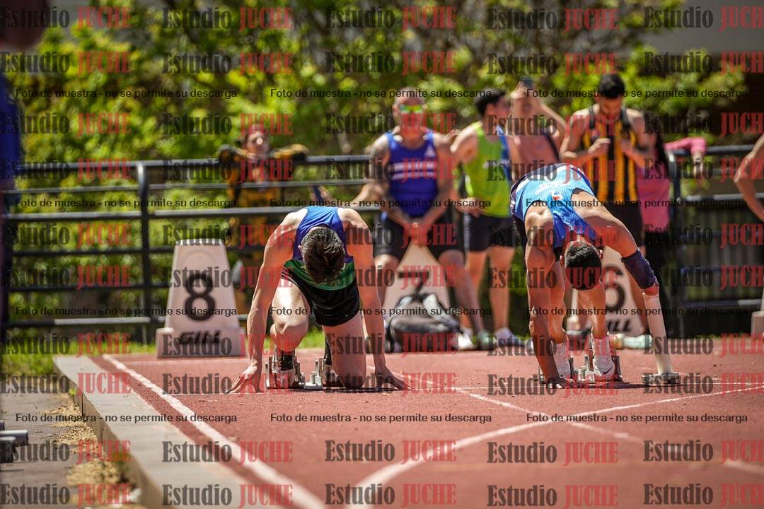 Fotos de los 100 m llanos de varones