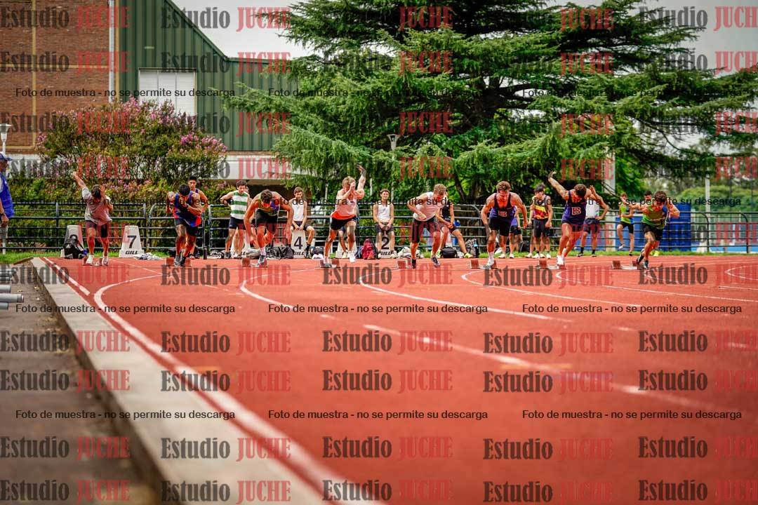 Fotos de los 100 m llanos de varones - FINAL