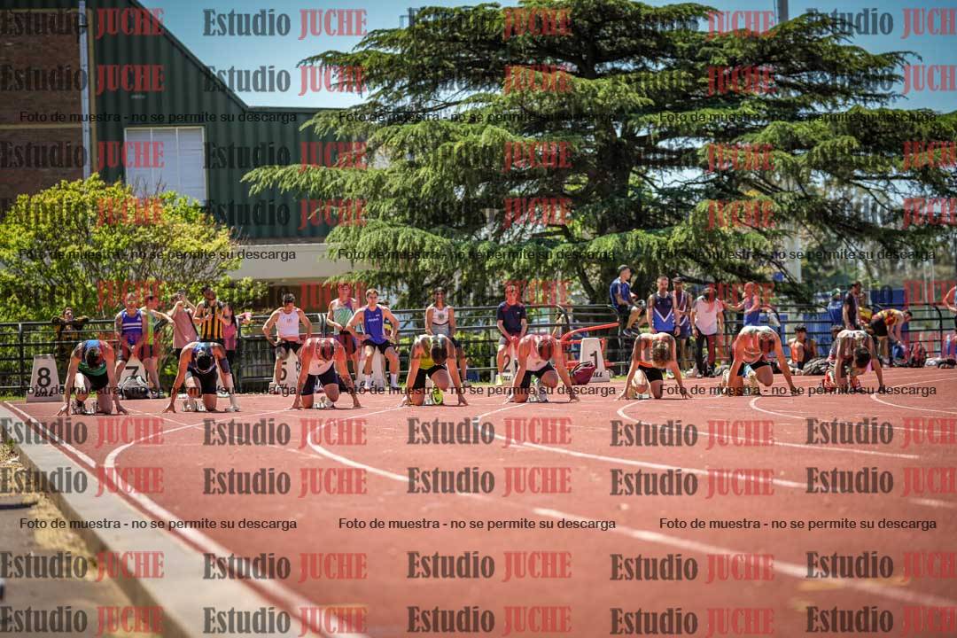 Fotos de los 100 m llanos de varones