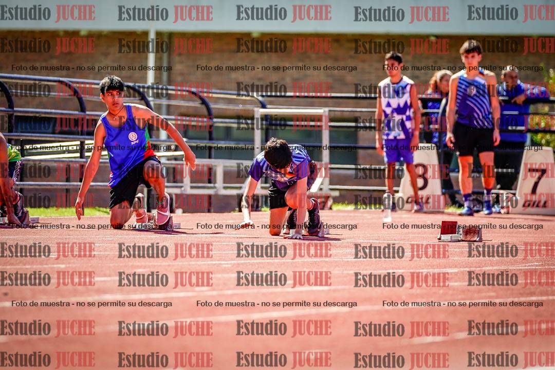 Fotos de los 100 m de varones