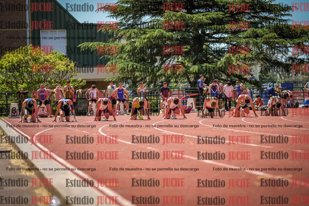 Fotos de los 100 m llanos de varones