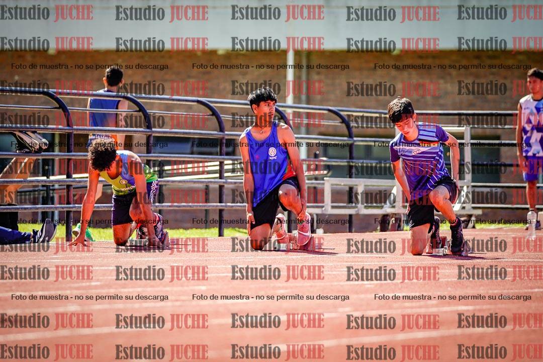 Fotos de los 100 m de varones