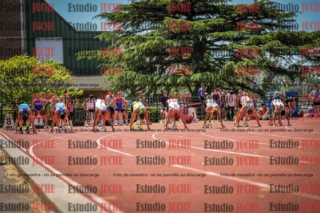 Fotos de los 100 m llanos de varones