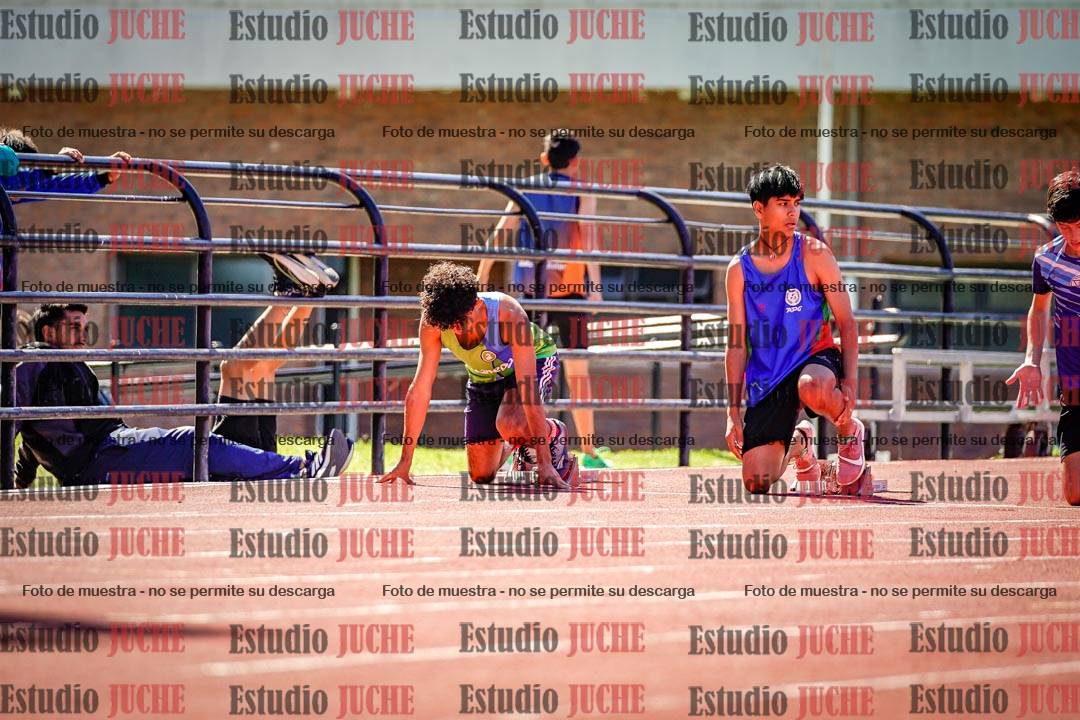 Fotos de los 100 m de varones