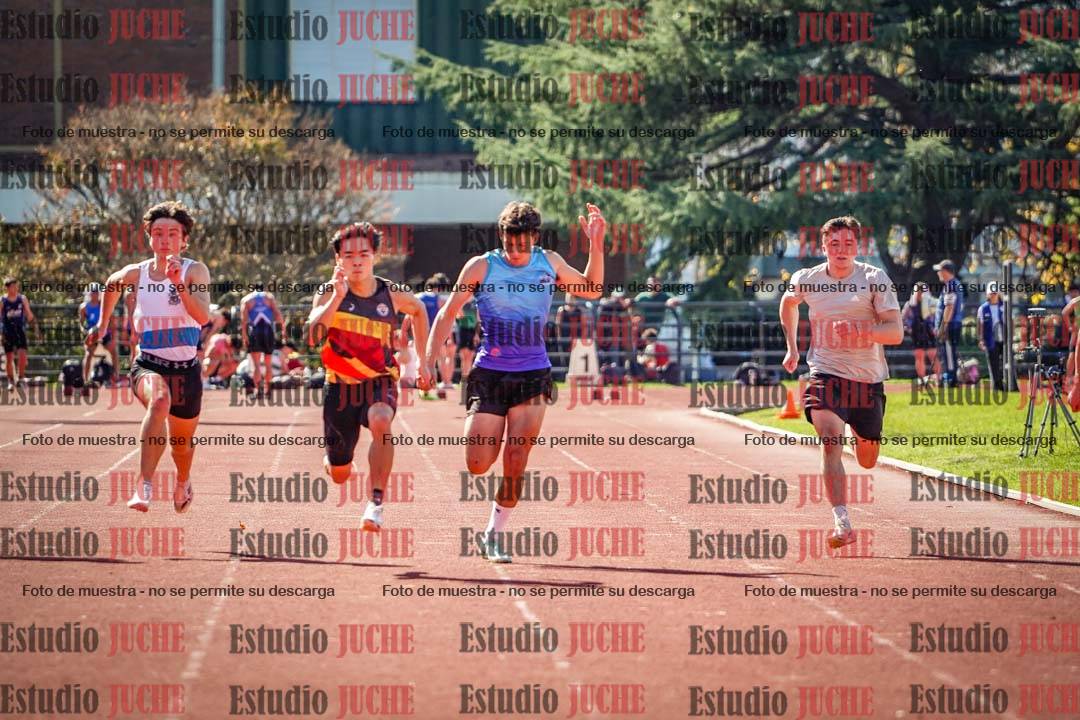 Fotos de los 100 m llanos de varones