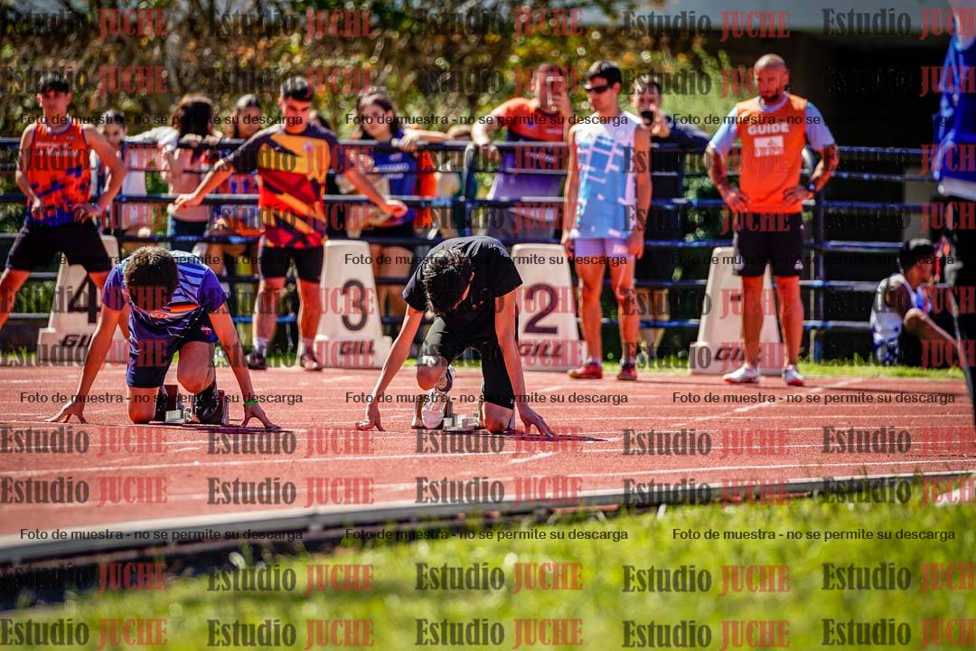 Fotos de los 100 m de varones