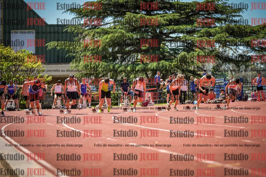 Fotos de los 100 m llanos de varones