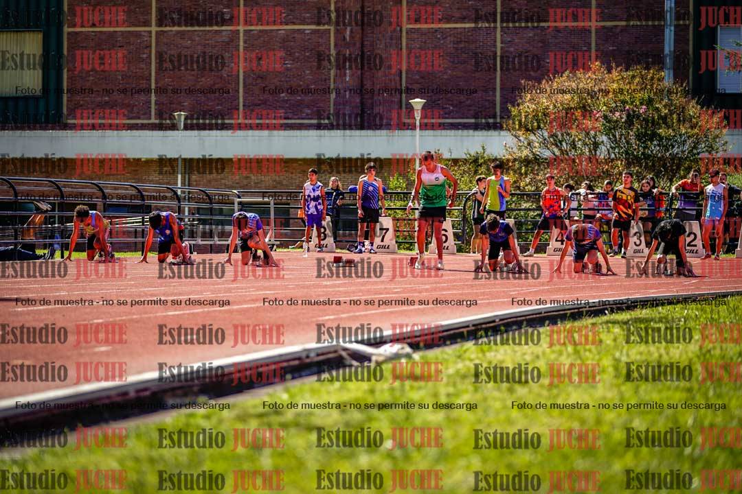 Fotos de los 100 m de varones