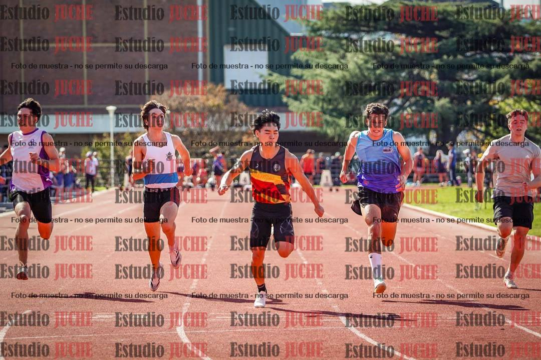 Fotos de los 100 m llanos de varones