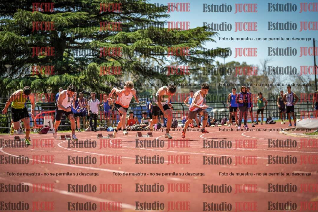 Fotos de los 100 m llanos de varones