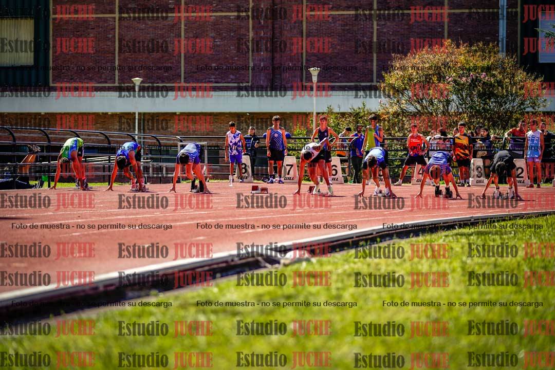 Fotos de los 100 m de varones