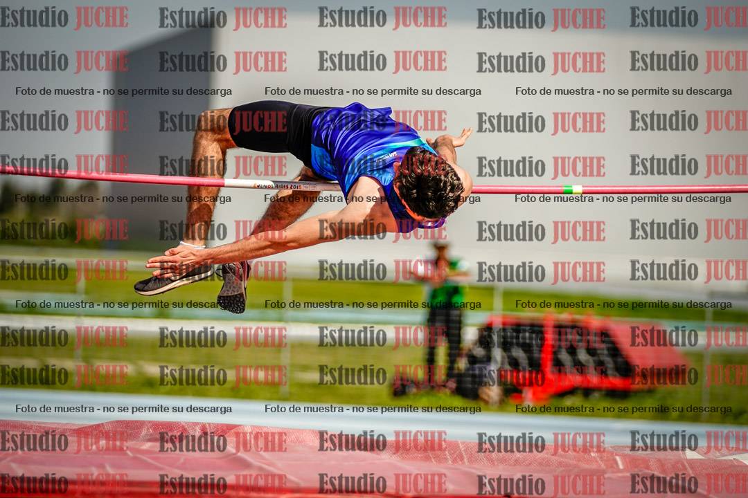Fotos del salto en alto de varones