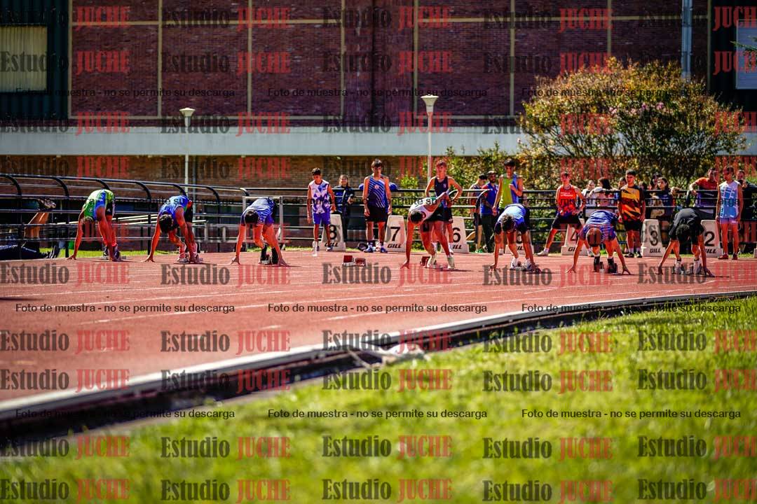 Fotos de los 100 m de varones