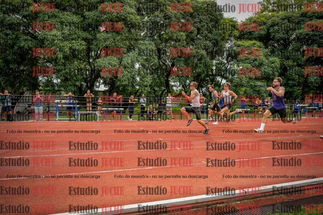 Fotos de los 100 m llanos de varones - FINAL