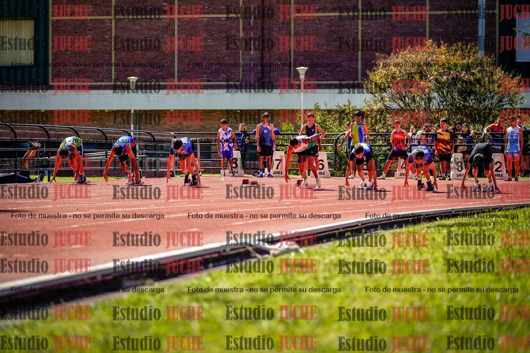 Fotos de los 100 m de varones