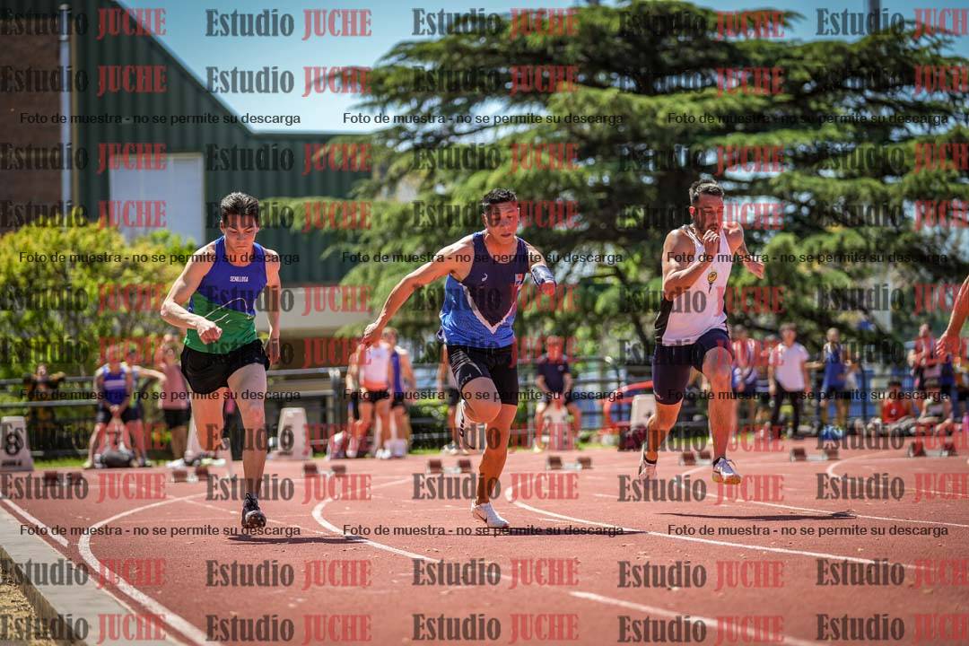 Fotos de los 100 m llanos de varones