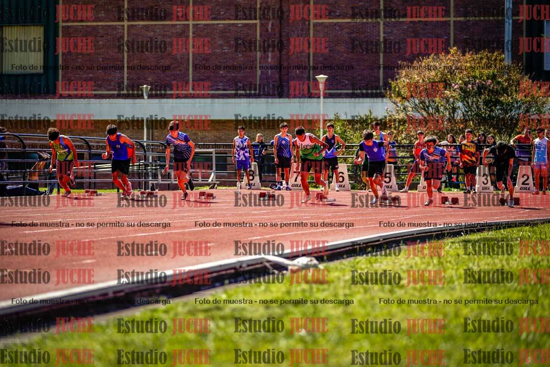 Fotos de los 100 m de varones
