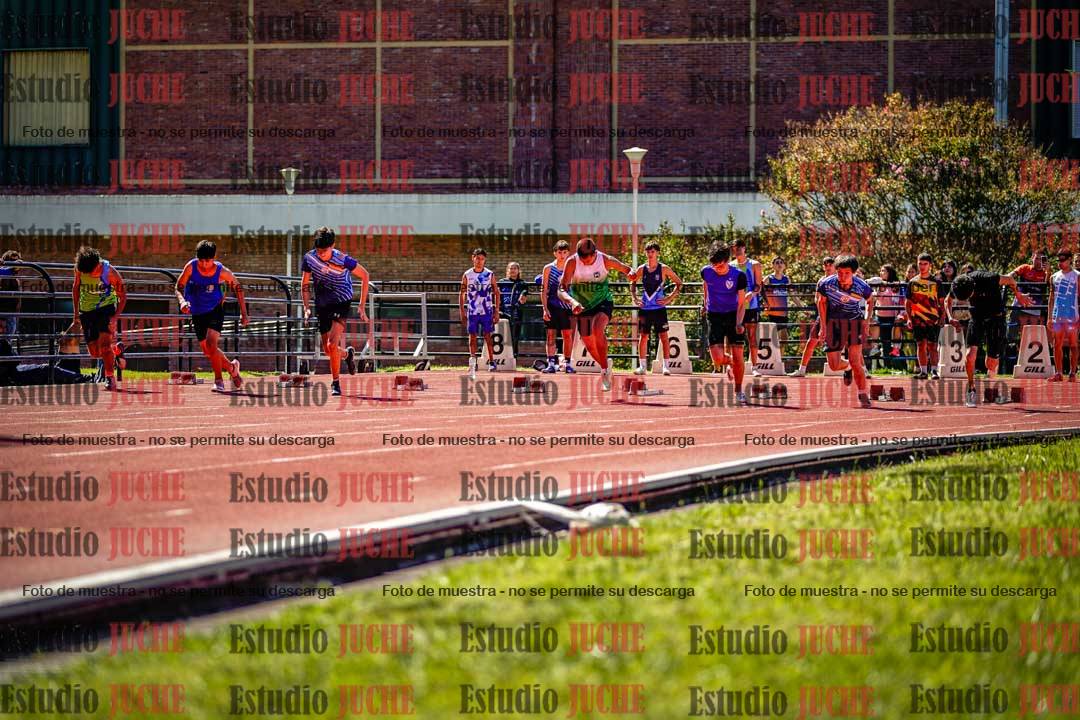 Fotos de los 100 m de varones