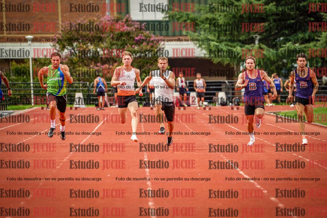 Fotos de los 100 m llanos de varones - FINAL
