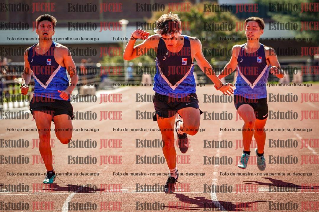 Fotos de los 200 m llanos de varones