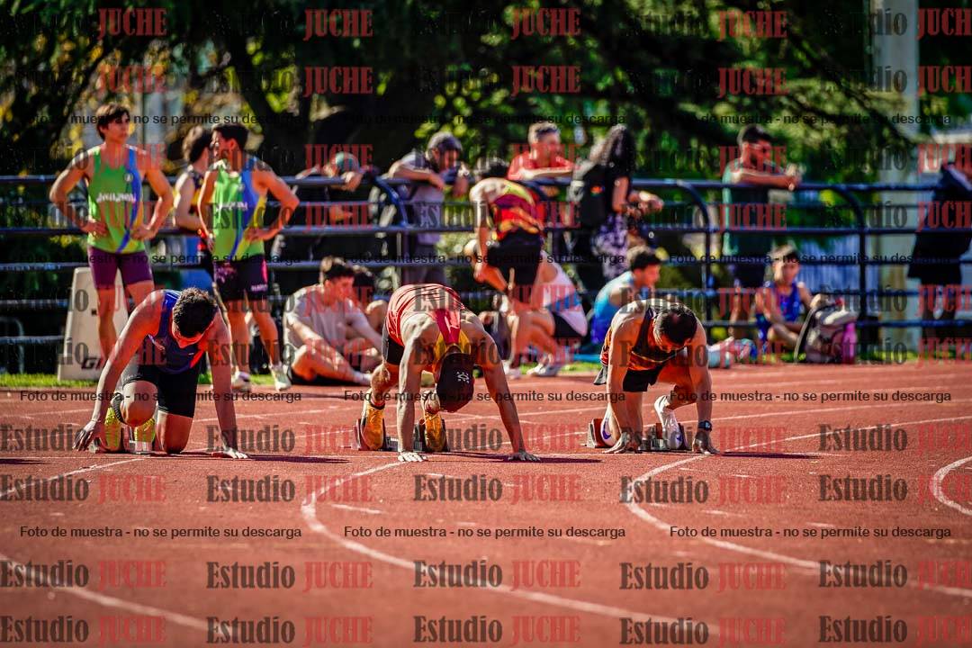 Fotos de los 100 m llanos de varones