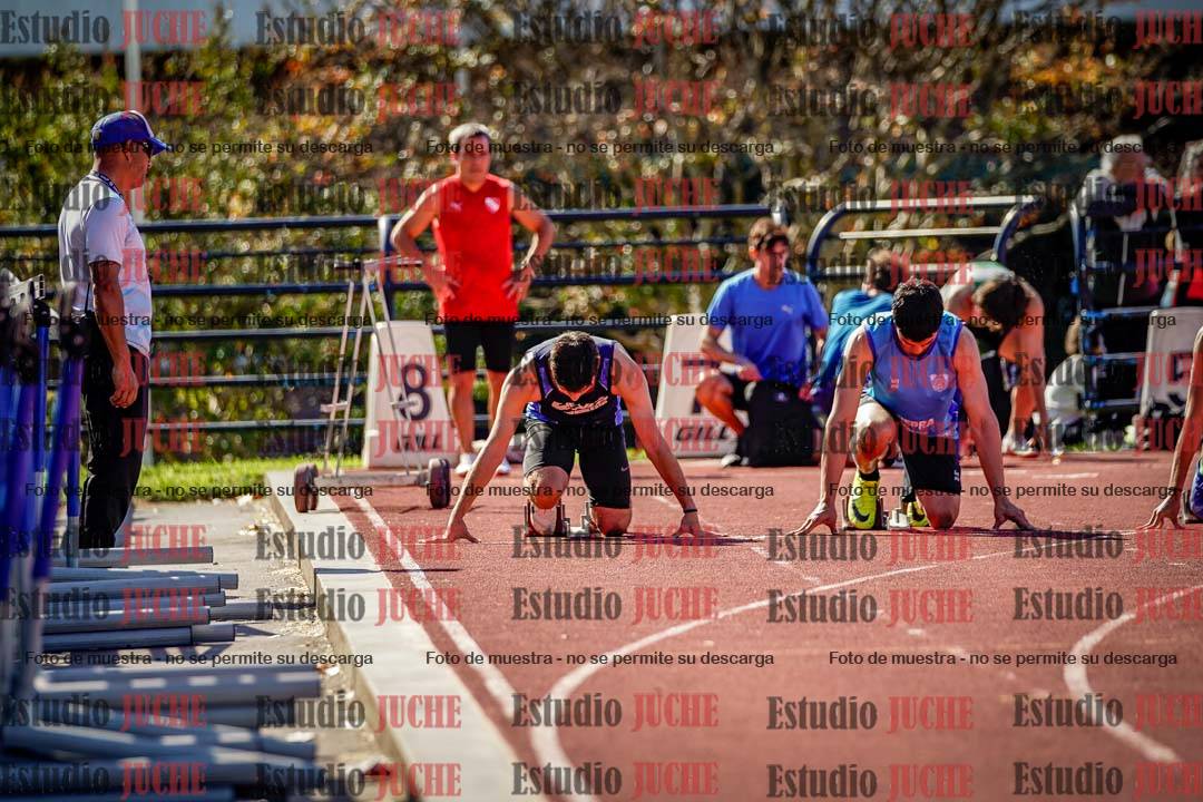 Fotos de los 100 m llanos de varones