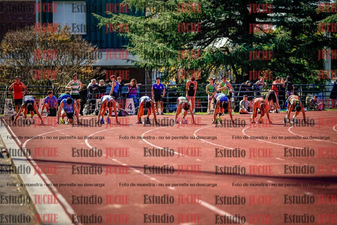 Fotos de los 100 m llanos de varones