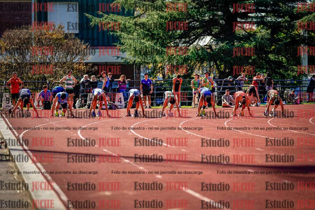 Fotos de los 100 m llanos de varones