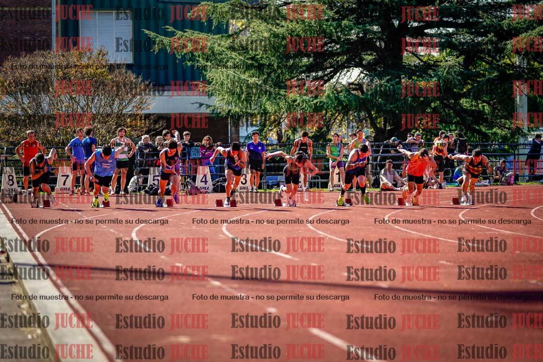 Fotos de los 100 m llanos de varones