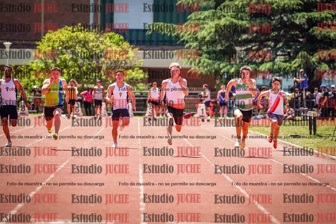 Fotos de los 100 m llanos de varones