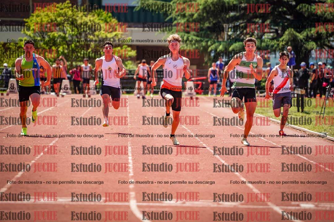 Fotos de los 100 m llanos de varones