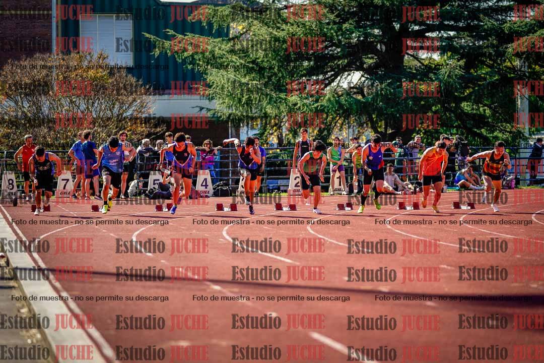 Fotos de los 100 m llanos de varones