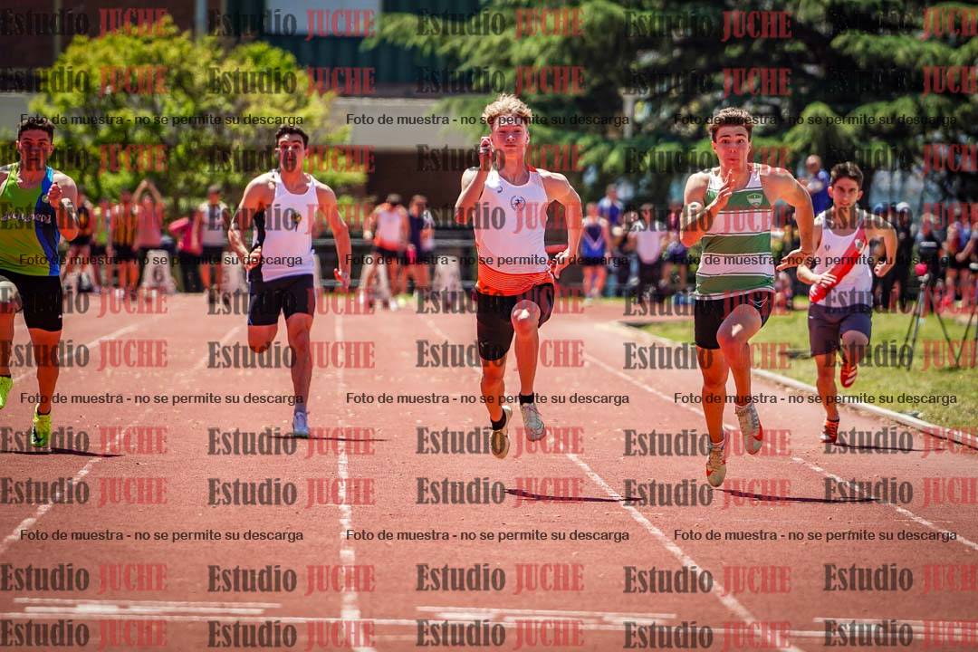 Fotos de los 100 m llanos de varones