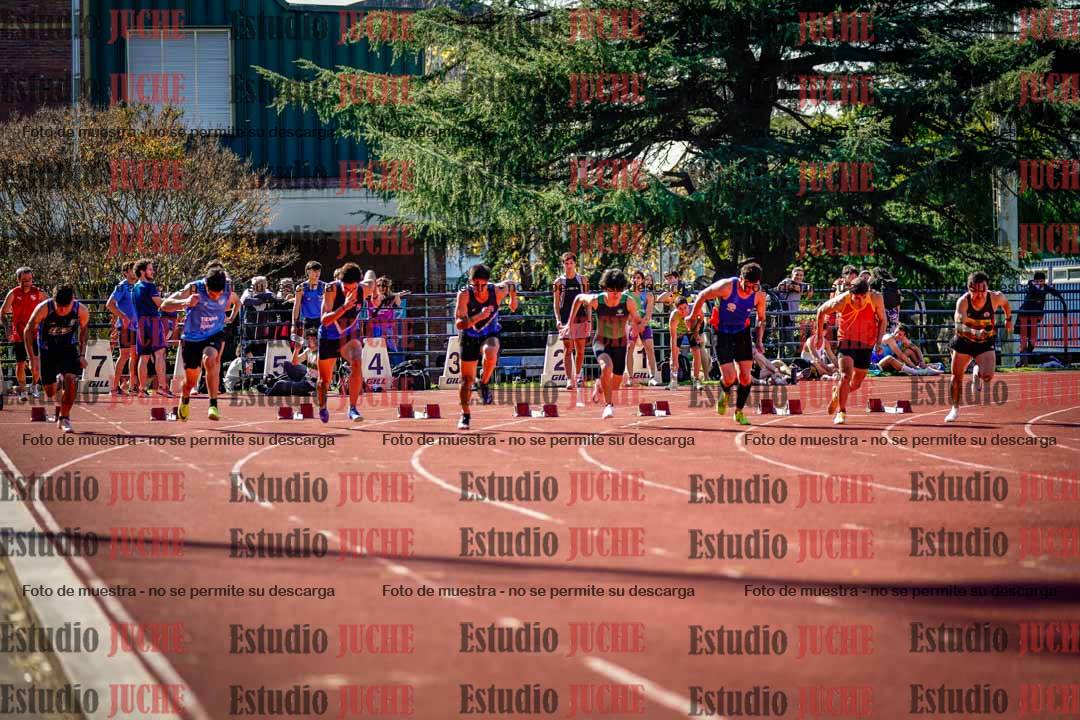 Fotos de los 100 m llanos de varones